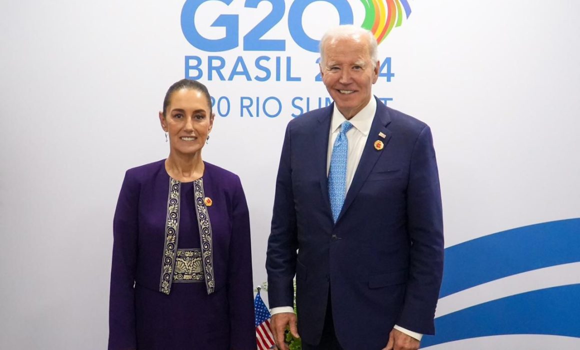 Claudia Sheinbaum y Joe Biden