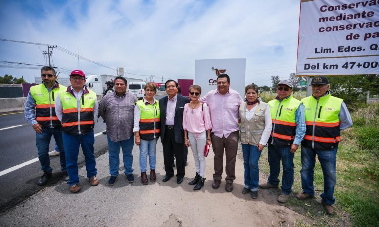 Inauguran obra de conservación en la carretera Federal Celaya-Oriente