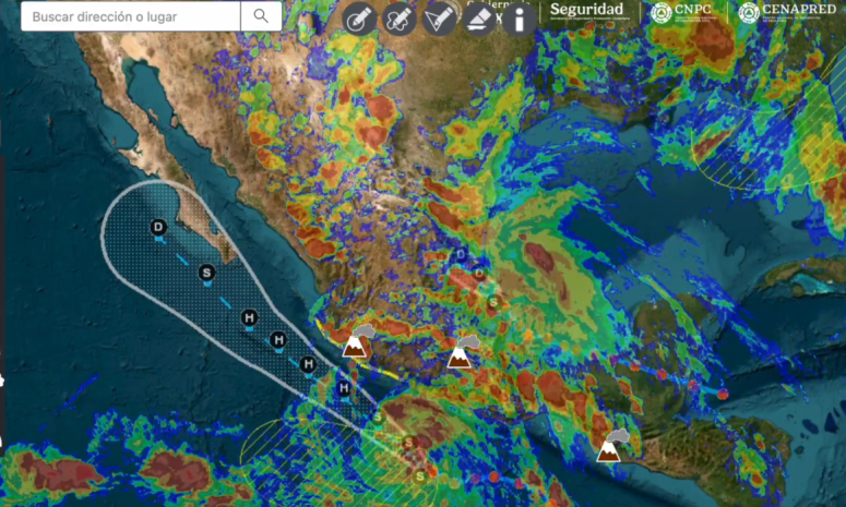 Alerta Sheinbaum de alcance de Flossie a huracán en costas de Michoacán