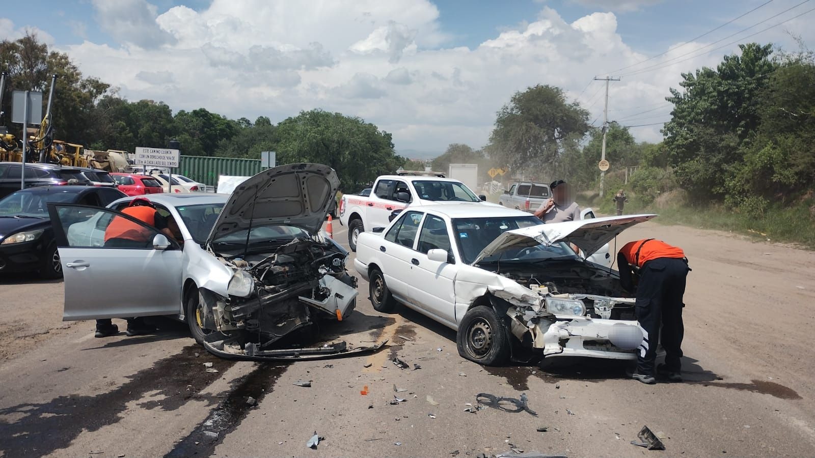 Deja una herida accidente frontal en la carretera Guanajuato-Silao ...