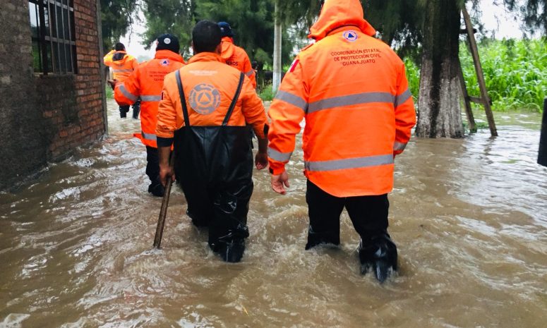 Activan protocolo de emergencia para evitar inundaciones en Guanajuato
