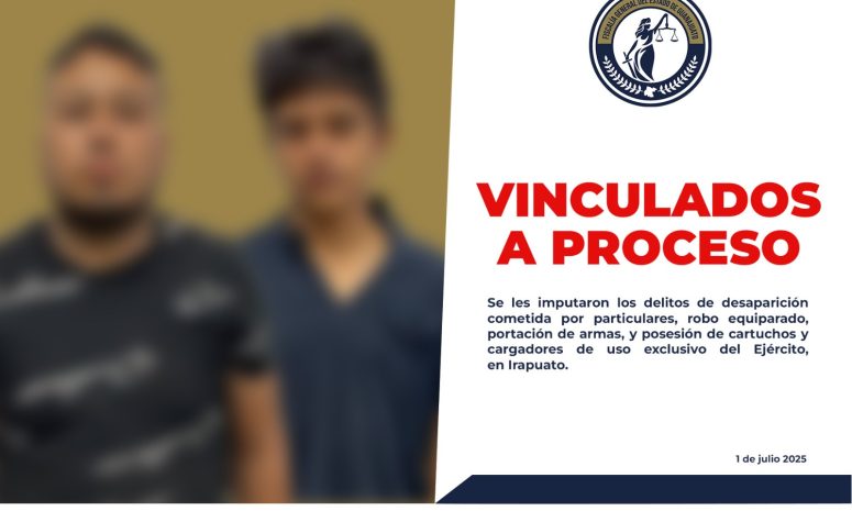 Caen 2 acusados de privar de la libertad a una persona en Irapuato