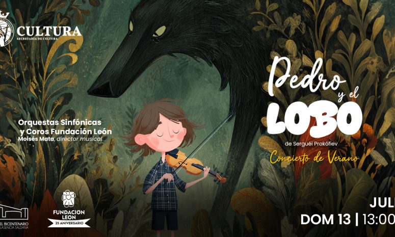 Presentará Fundación León concierto Pedro y el Lobo de Prokófiev