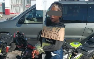El Vergel: Amarran a mujer a un poste y la exhiben por robo