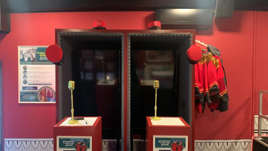 Cabina de Grito del Premio Mayor, donde cada visitante podrá grabar su propio grito al estilo de un auténtico niño gritón.