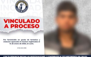 Vinculan a proceso a sujeto por tentativa de feminicidio y violación agravada en León