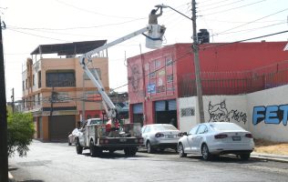 Avanza 40% modernización del alumbrado público en Irapuato