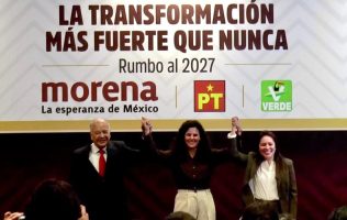 Ratifican PVEM, Morena y PT alianza rumbo a gubernaturas de 2027