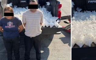 Aseguran 75 kilos de presunta metanfetamina en Salamanca y detienen a 2