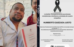 ASESINAN a exdirigente priísta en la Costa Chica de Guerrero