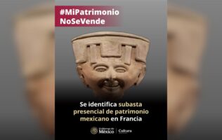El INAH determinó que cuatro objetos incluidos en una subasta en Francia pertenecen al patrimonio cultural de México