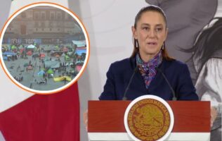 La mandataria federal afirmó que su gobierno mantiene el diálogo con la CNTE e hizo un llamado a que se manifiesten de manera pacífica.