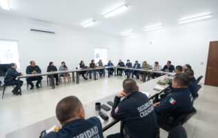 mesa de seguridad en Purísima para operativos