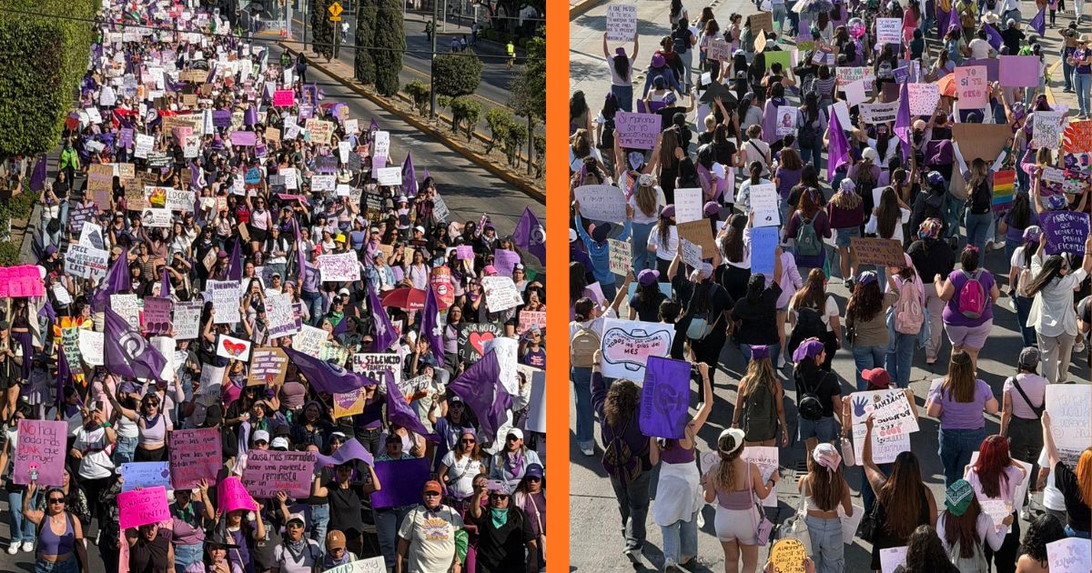 Marchan miles de mujeres por el 8M en Guanajuato; piden justicia ...