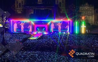 Inicia Shakira concierto gratuito en el Zócalo capitalino