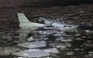 avioneta río Hudson
