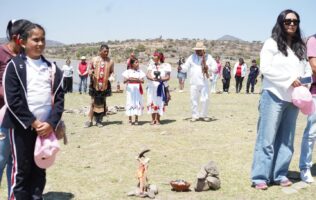 Comunidades realizan ritual chichimeca en Presa Paso de Vaqueros