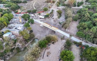 Puente sobre Río La Laja; mejora conectividad