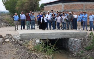 Entrega Alcalde de Purísima puente en El Pedernal para fortalecer actividad agrícola