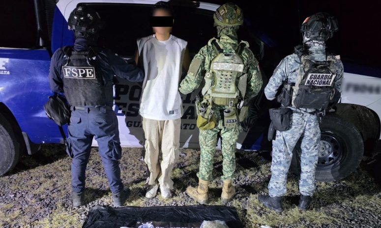 Detienen joven con presunta marihuana en Salamanca