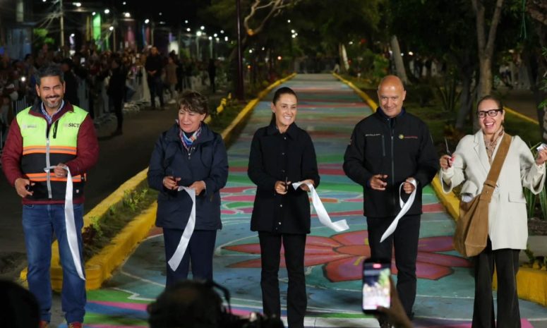 Inaugura Claudia Sheinbaum Sendero Seguro 'Pichardo Pagaza' en Ecatepec