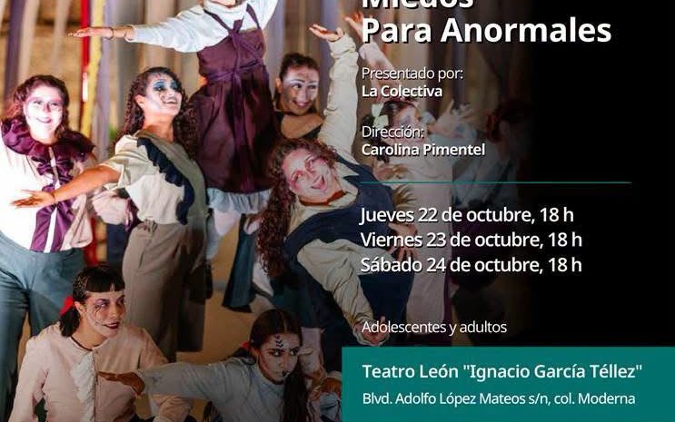 Invita IMSS Guanajuato a disfrutar la obra teatral Miedos para Anormales en León