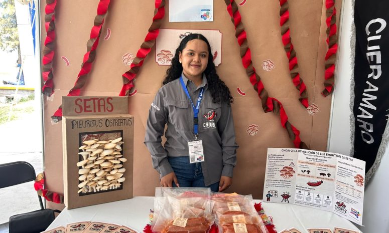 Estudiantes del ITESI crean chorizo con setas