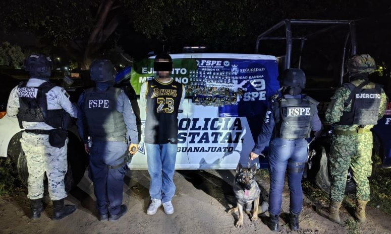 Detienen joven con 421 dosis de presunta droga en Silao